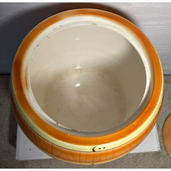 Vtg Woody Woodpecker Cookie Jar Barrel Design Ceramic Collectible Lid 9" Tall - Picture 15 of 16